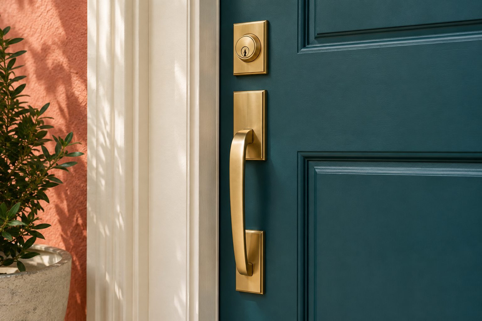 Door lock installation
